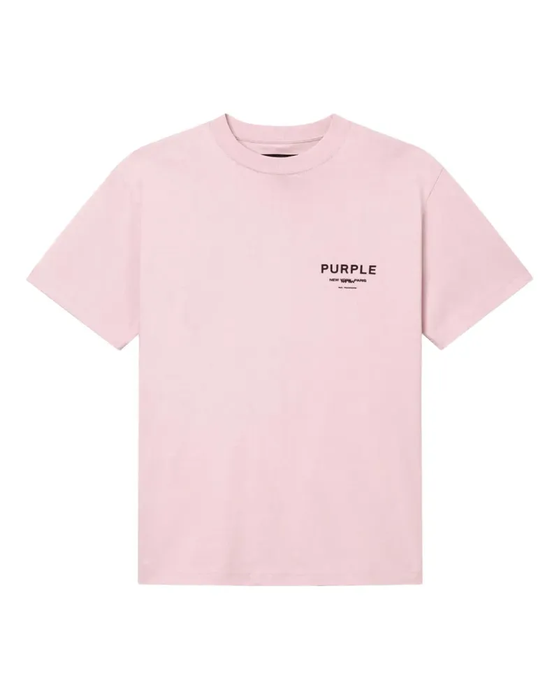 PURPLE BRAND T-Shirt mit Logo-Print - Rosa Rosa