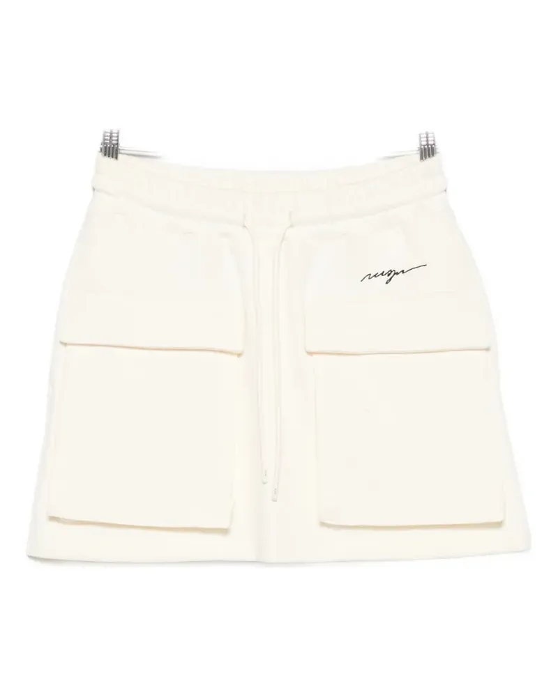 MSGM drawstring mini skirt - Nude Nude
