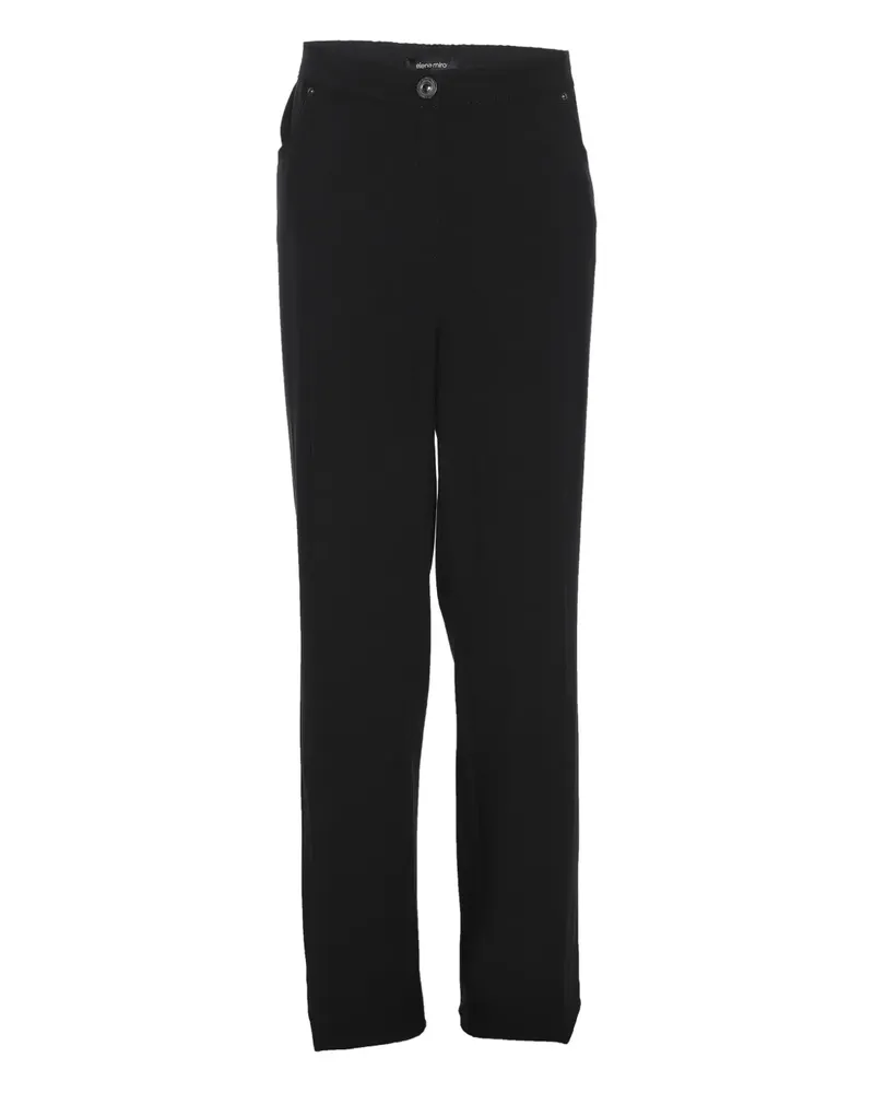 Elena Mirò Gerade Jersey-Hose - Schwarz Schwarz