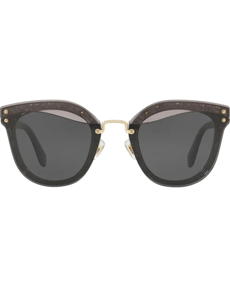 Miu Miu Sonnenbrille im Wayfarer-Design - Grau Grau