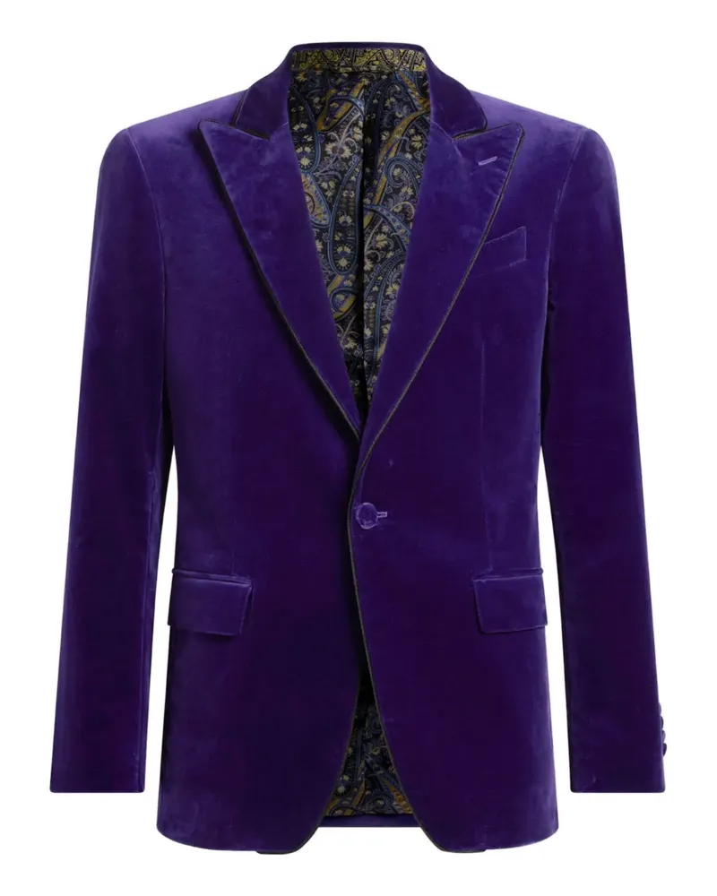 Etro Einreihiges Sakko - Violett Violett