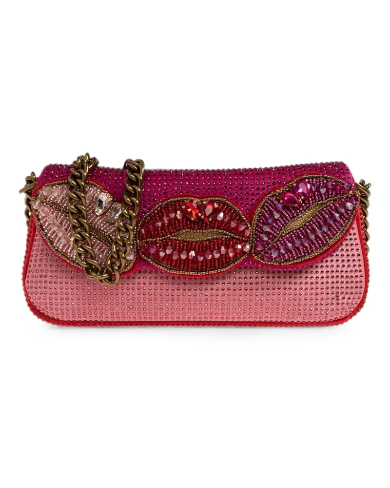 Kurt Geiger Pickle Kiss crystal-embellished mini bag - Rosa Rosa
