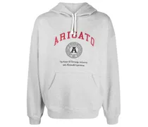 Hoodie mit Logo-Stickerei - Grau