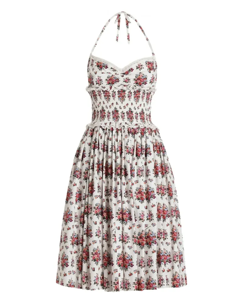 Dolce & Gabbana Klassisches Neckholder-Minikleid - Weiß Weiß