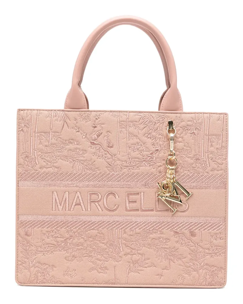MARC ELLIS Bestickter Shopper - Rosa Rosa