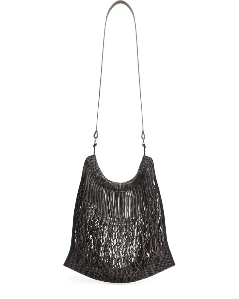 Christophe Lemaire x Filt große Netz-Kuriertasche - Braun Braun