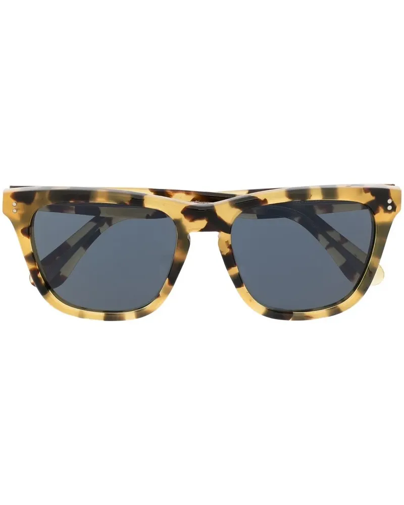 Oliver Peoples Eckige Lynes Sonnenbrille - Braun Braun