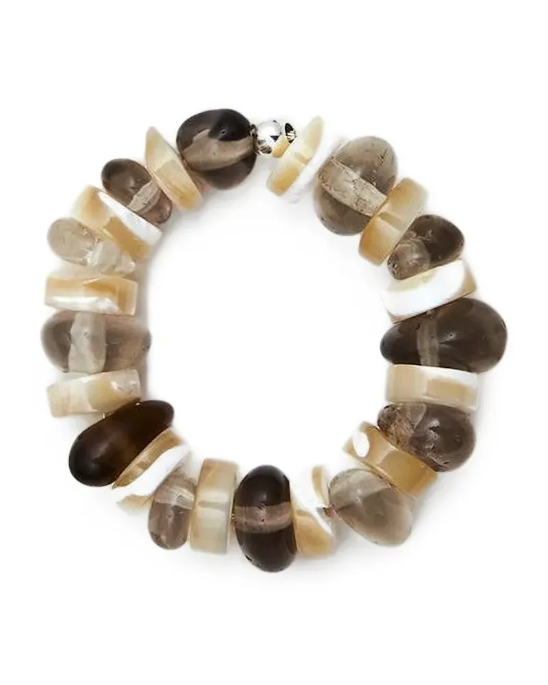 Santangelo mother-of-pearl lento ring - Nude Nude