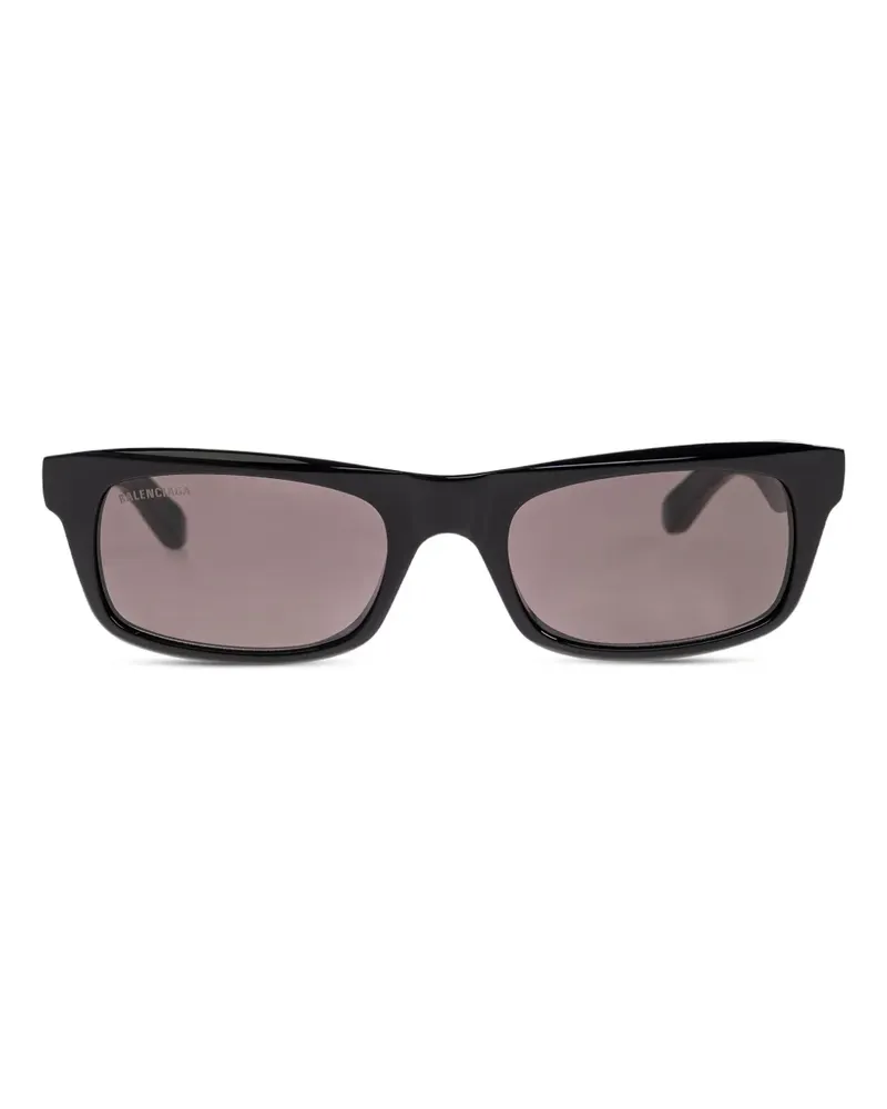 Balenciaga Sonnenbrille mit eckigem Gestell - Schwarz Schwarz