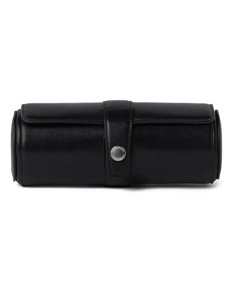 Brunello Cucinelli Runde Clutch aus Leder - Schwarz Schwarz