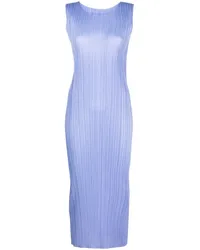 Issey Miyake Maxikleid mit Falten Violett