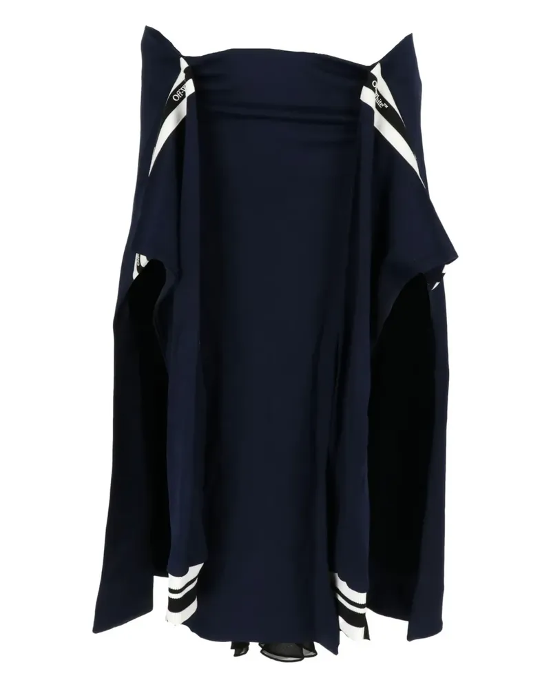 OFF-WHITE Midirock mit Logo - Blau Blau