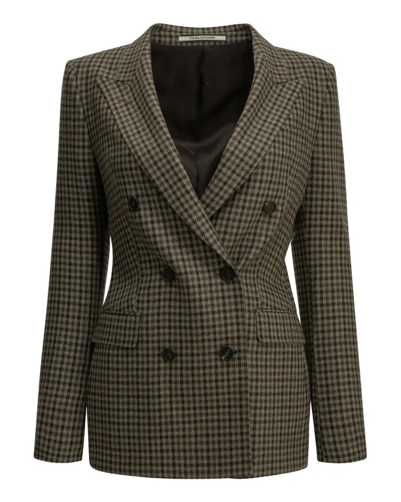 Tagliatore Paris Blazer mit Hahnentrittmuster - Nude Nude