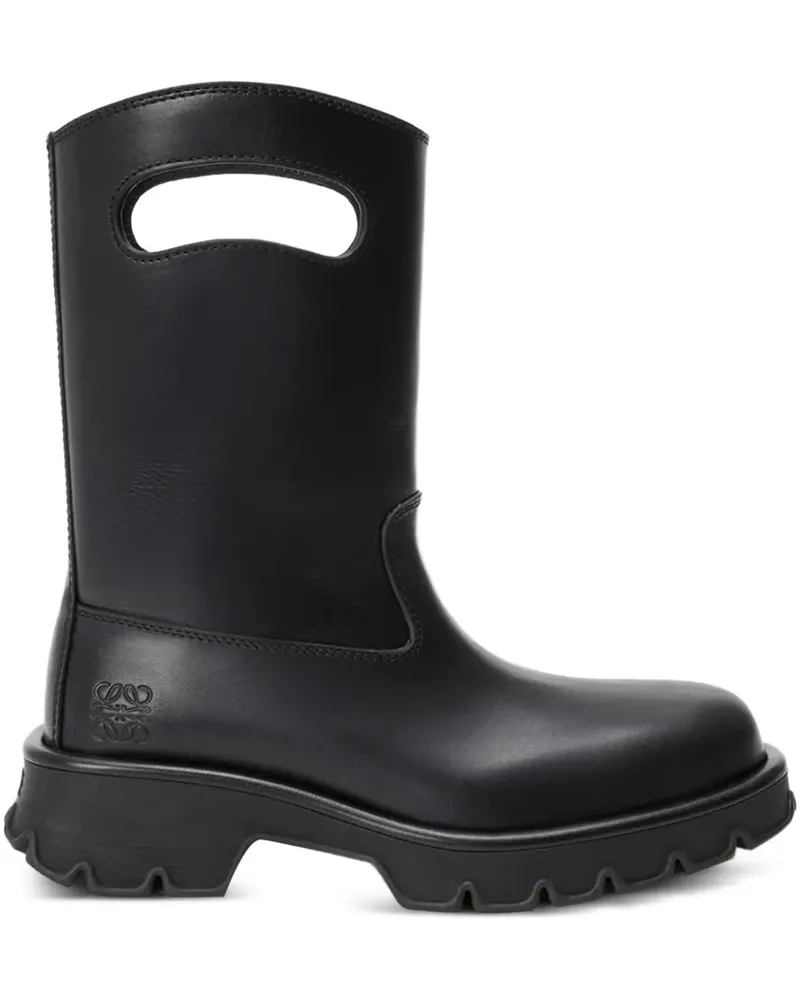 Loewe Bobby Stiefel mit Cut-Out - Schwarz Schwarz