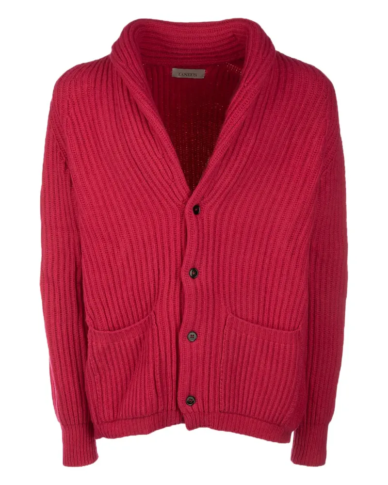 Laneus Cardigan mit Schalkragen - Rot Rot