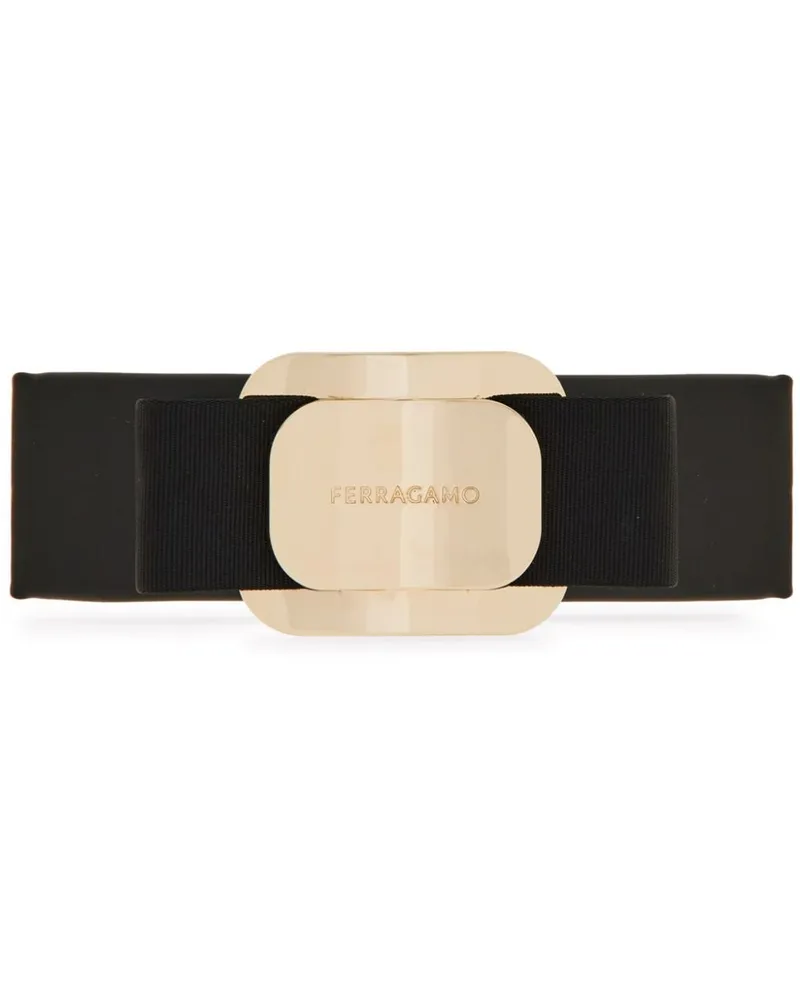 Ferragamo Haarspange mit Vara-Schleife - Schwarz Schwarz