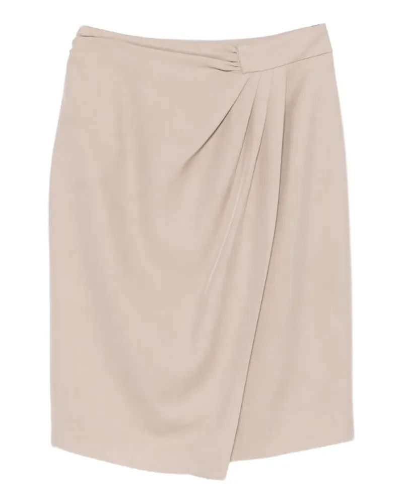 Simona Corsellini draped wrap-style mini skirt - Nude Nude