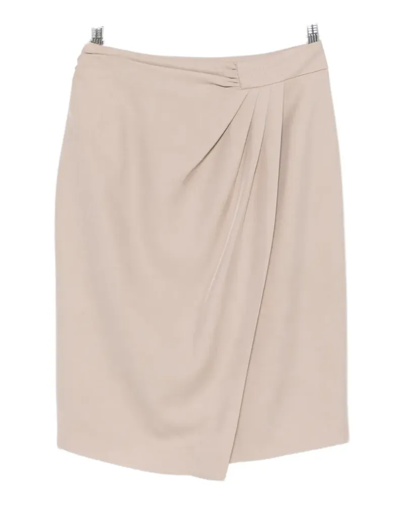 Simona Corsellini draped wrap-style mini skirt - Nude Nude