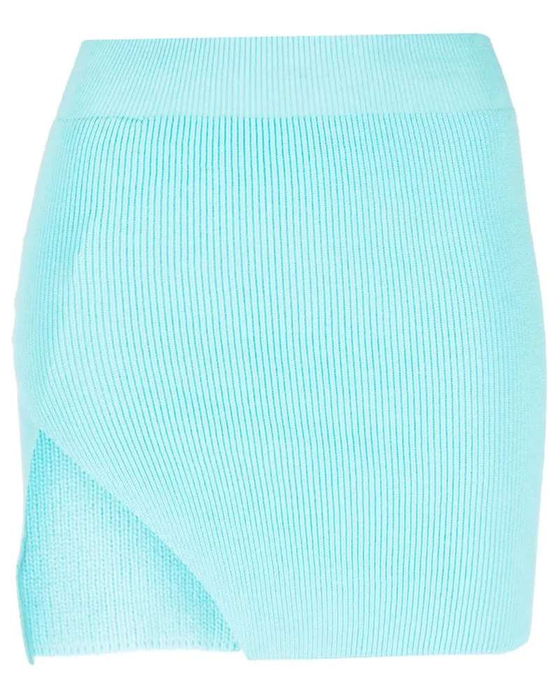Laneus Asymmetrischer Minirock - Blau Blau
