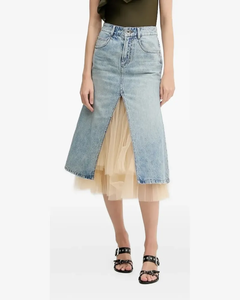 Miss Sixty Jeansrock mit Tüll - Blau Blau
