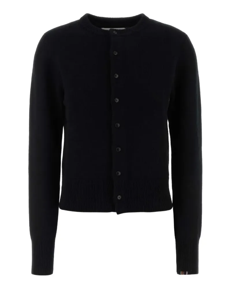 extreme cashmere crew-neck button-up cardigan - Schwarz Schwarz
