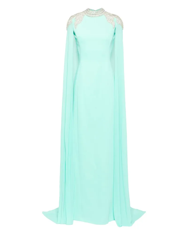 Saiid Kobeisy Verziertes Kaftankleid - BLEACHED AQUA Bleached