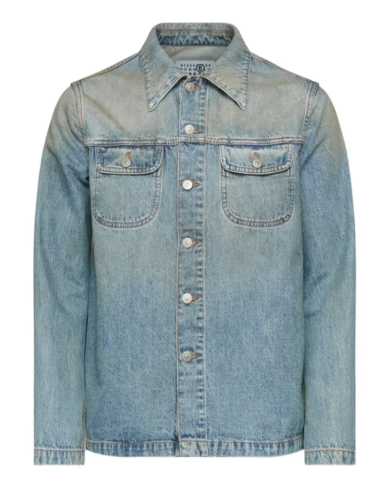 Maison Margiela Jeansjacke mit Brusttaschen - Blau Blau