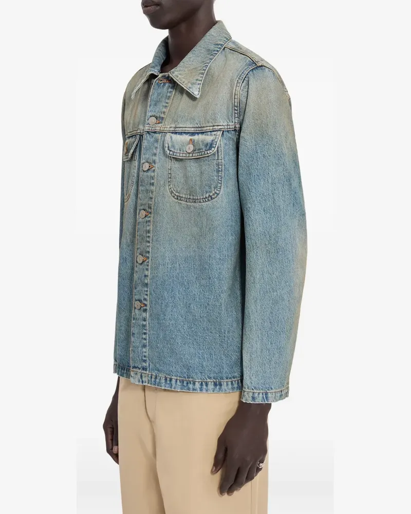 Maison Margiela Jeansjacke mit Brusttaschen - Blau Blau