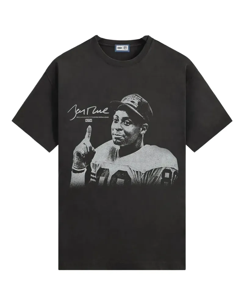 KITH NFL Jerry Rice Jones cotton T-shirt - Schwarz Schwarz