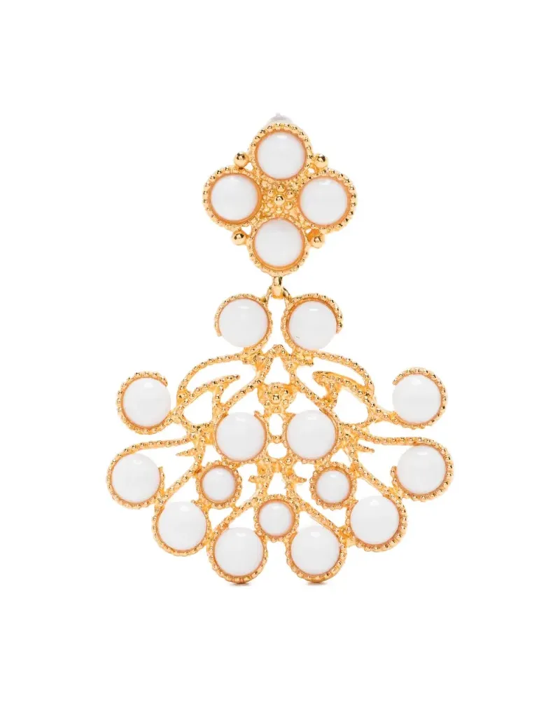Kenneth Jay Lane Ohrringe mit Perlen - Gold Gold