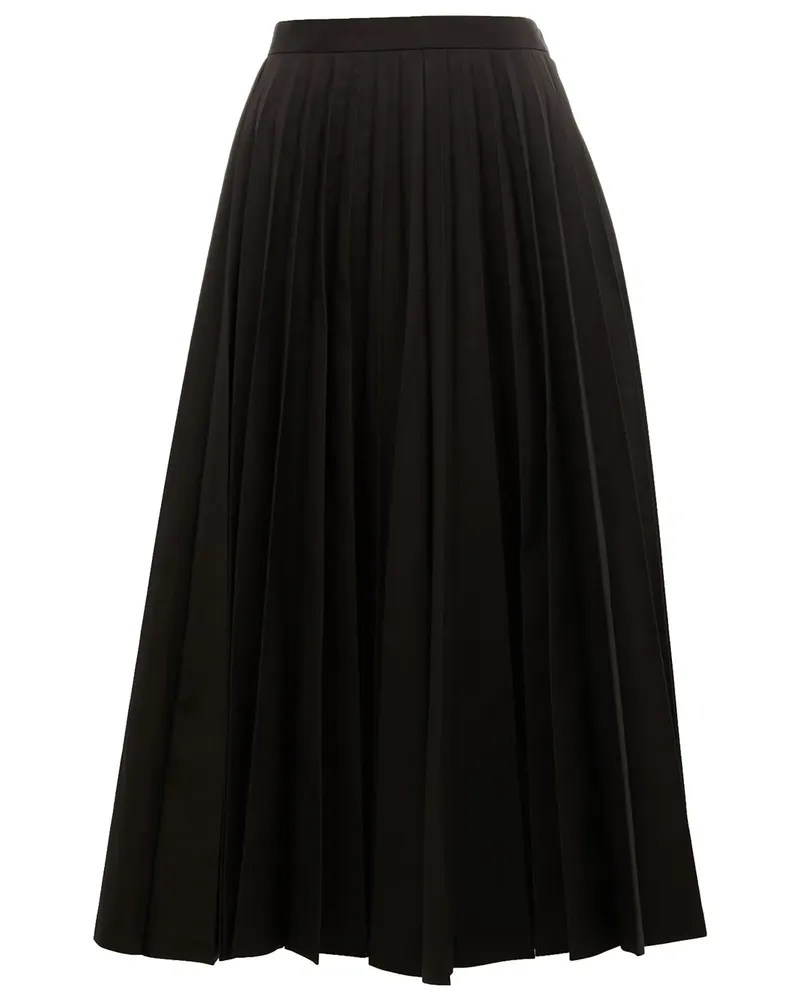 Junya Watanabe Plissierter Rock - Schwarz Schwarz