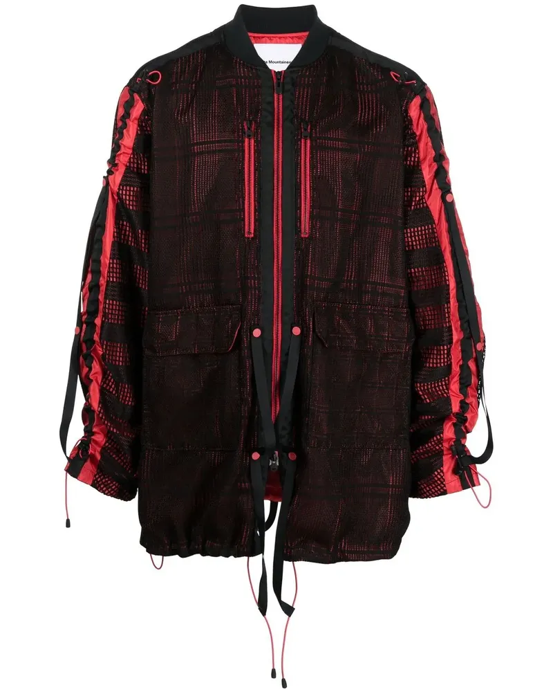 White Mountaineering Jacke mit Mesh-Einsätzen - Schwarz Schwarz