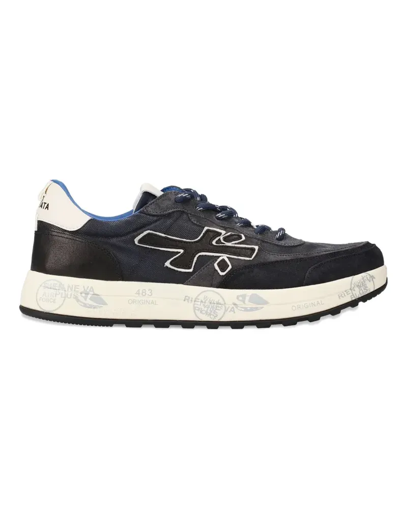Premiata Nous logo-detail panelled sneakers - Blau Blau