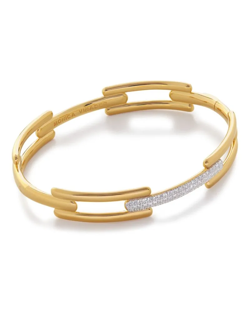 Monica Vinader Armband mit Diamanten - Gold Gold