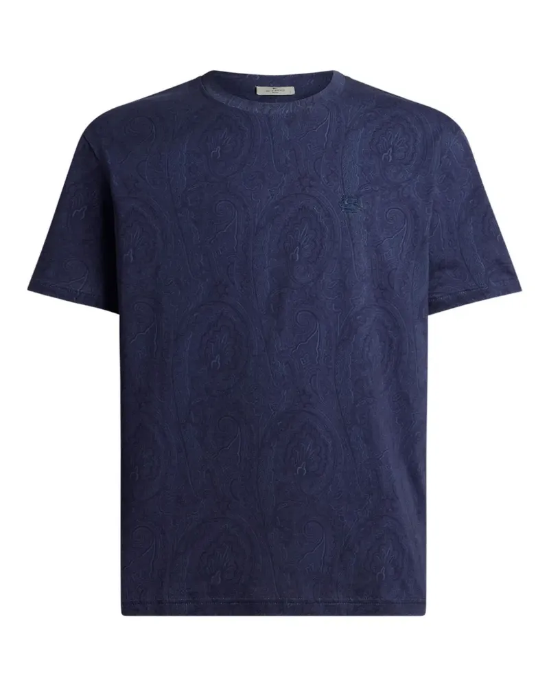 Etro arnica-motif T-shirt - Blau Blau