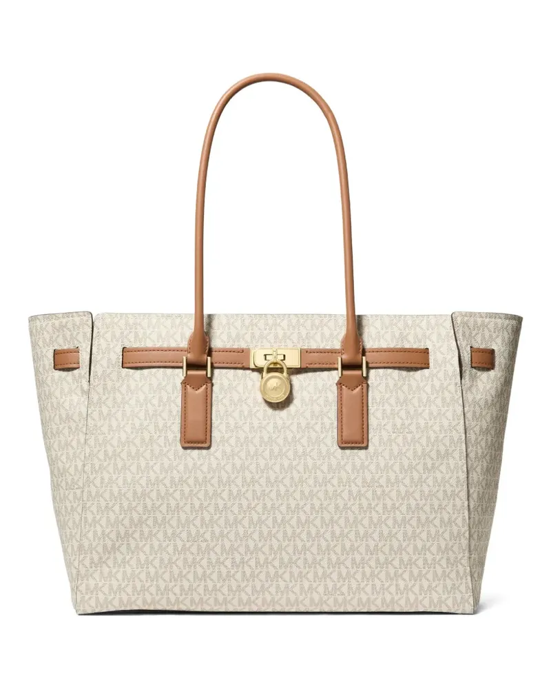 Michael Kors Großer Hamilton Moderne Tote Bag mit Logo - Nude Nude