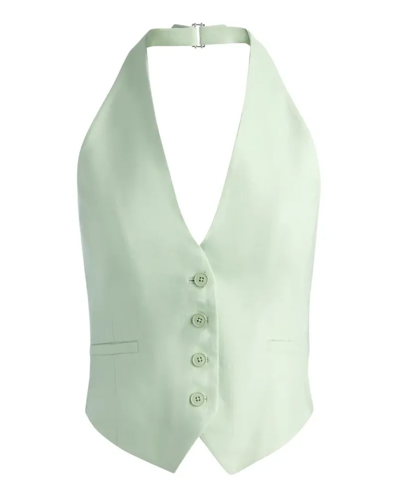 Alice + Olivia Erica halterneck waistcoat - Grün Grün