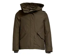 Military-Jacke mit Kapuze - Grün