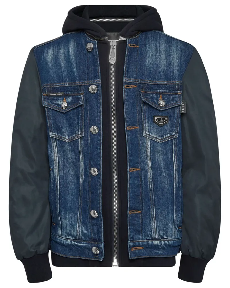 Philipp Plein Klassische Jeansjacke - Blau Blau