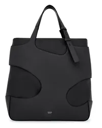 Ferragamo Gepolsterter Shopper mit Cut-Out Schwarz