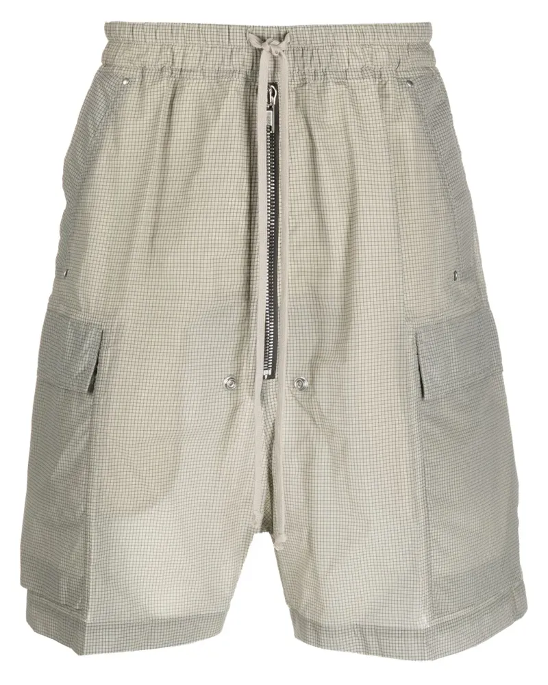 Rick Owens Karierte Shorts mit Kordelzug - Nude Nude