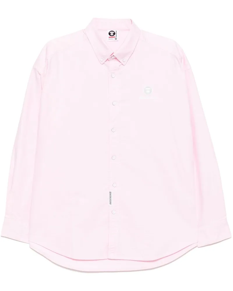 BAPE Langärmeliges Hemd - Rosa Rosa
