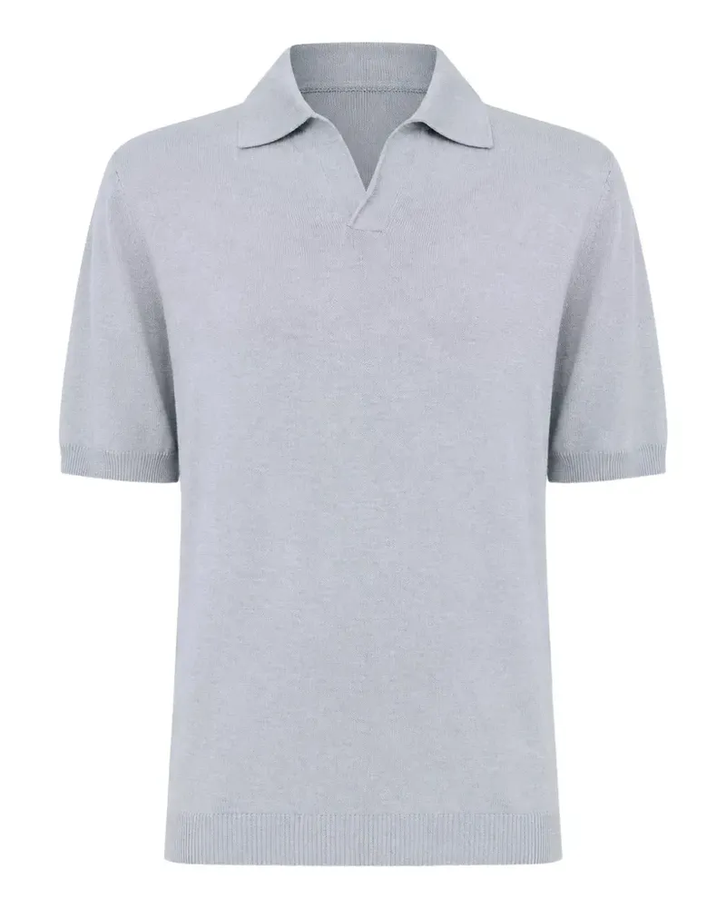 LARDINI Gestricktes Poloshirt - Grau Grau