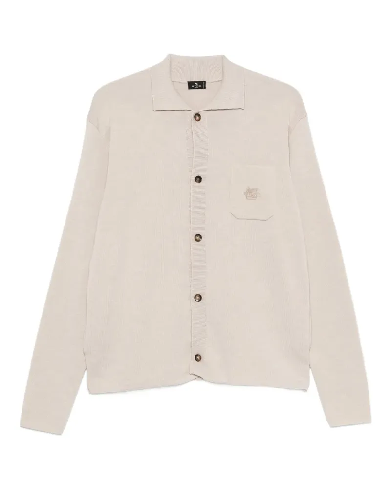 Etro Cardigan mit Logo-Stickerei - Nude Nude
