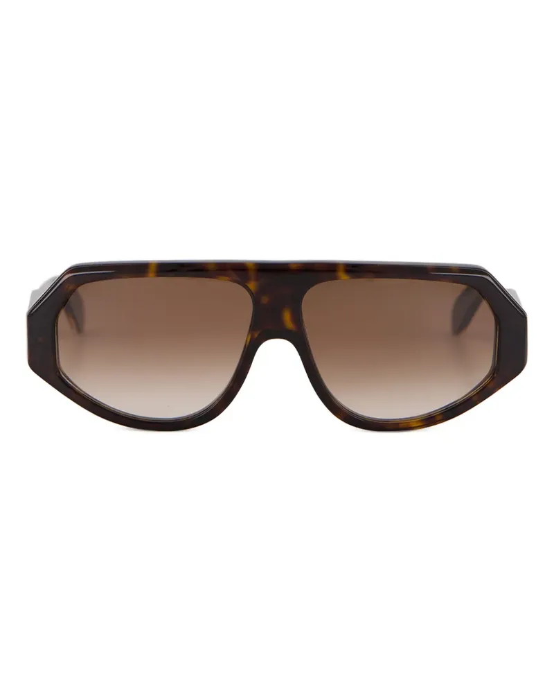Emmanuelle Khanh Ozone 360 Sonnenbrille mit geometrischem Gestell - Braun Braun