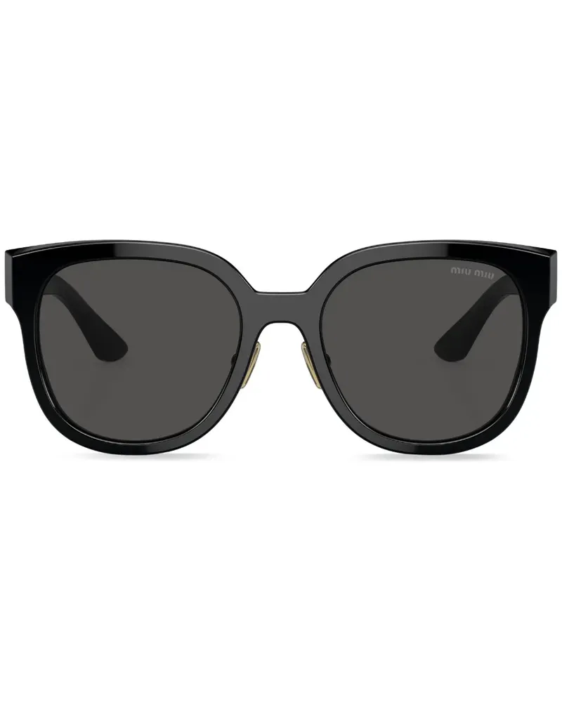 Miu Miu Sonnenbrille mit D-Gestell - Schwarz Schwarz