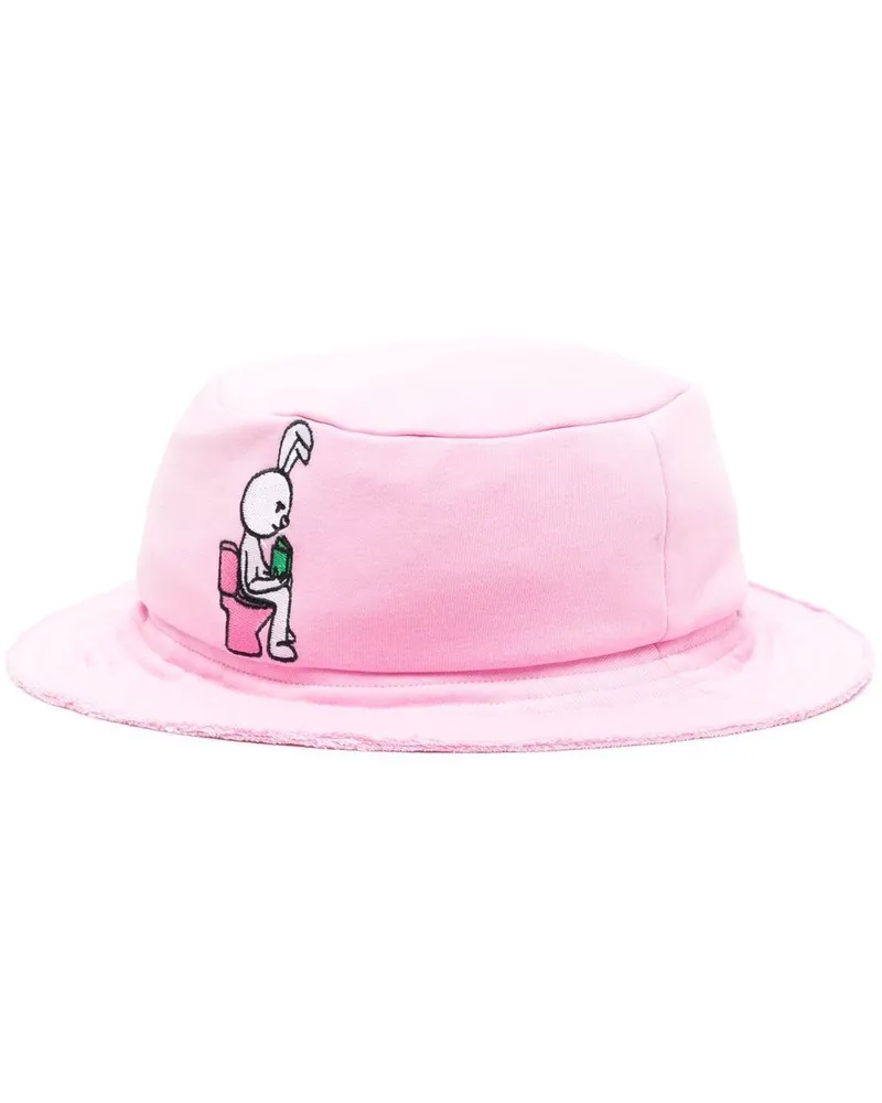 Natasha Zinko Fischerhut mit Häschen - Rosa Rosa
