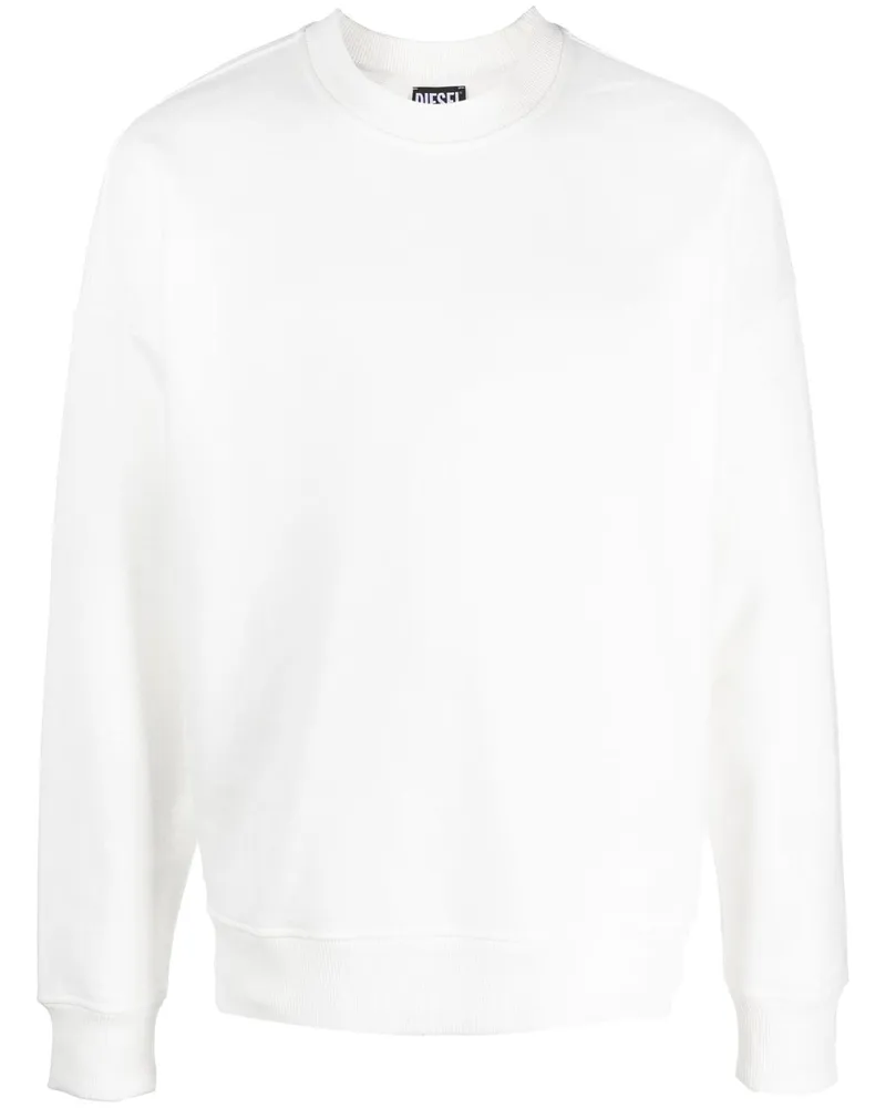 Diesel S-Rob-Megoval Sweatshirt aus Baumwolle - Weiß Weiß