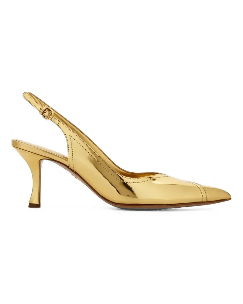 Ferragamo Spitze Slingback-Pumps - Gold Gold
