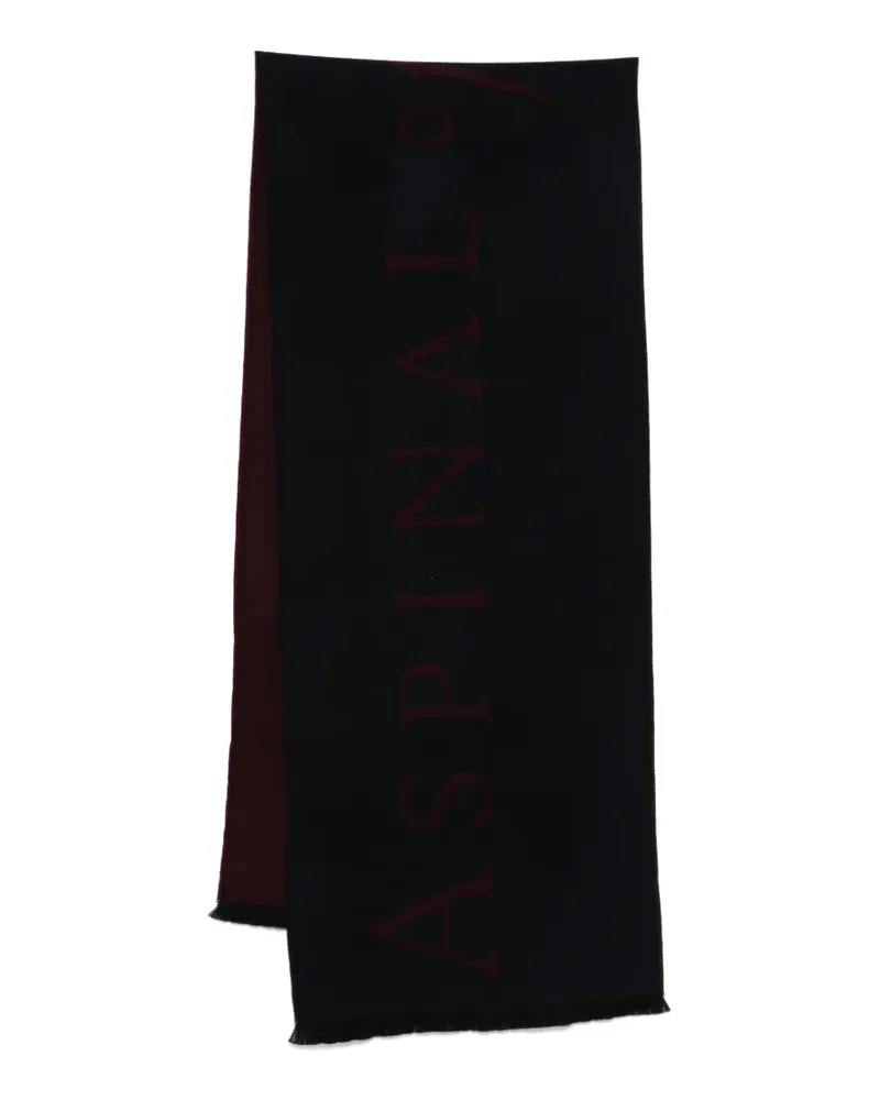 Aspinal of London bi-colour scarf - Schwarz Schwarz